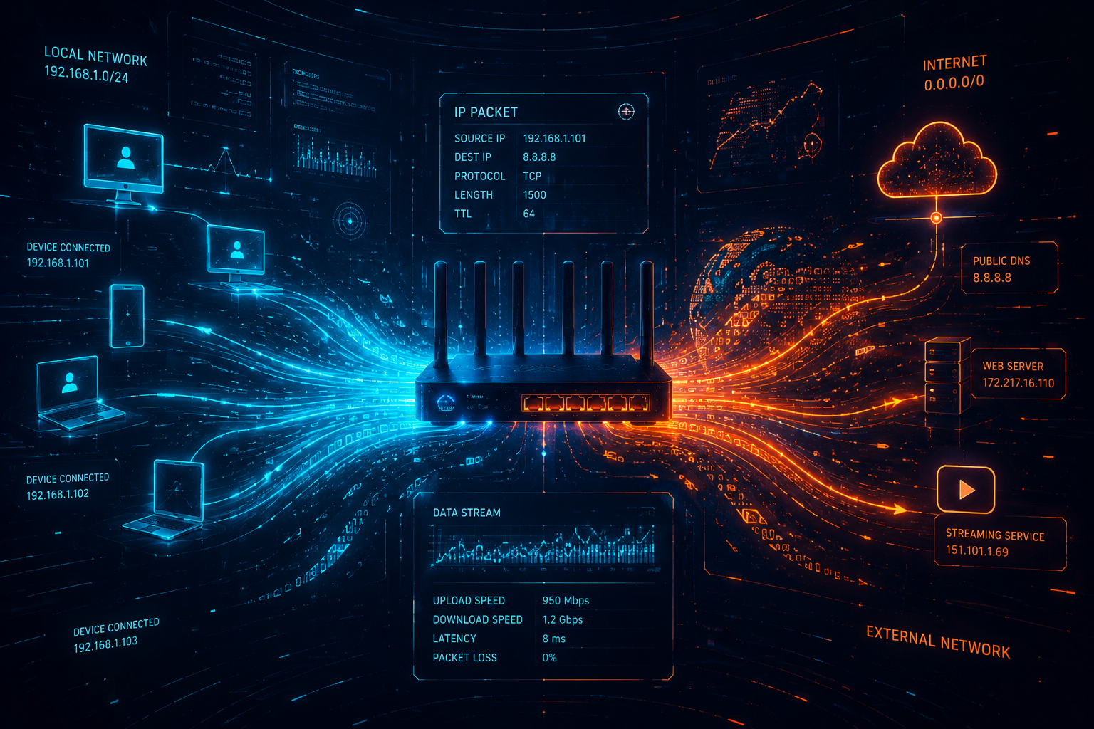 IP Packets and Router Bridge