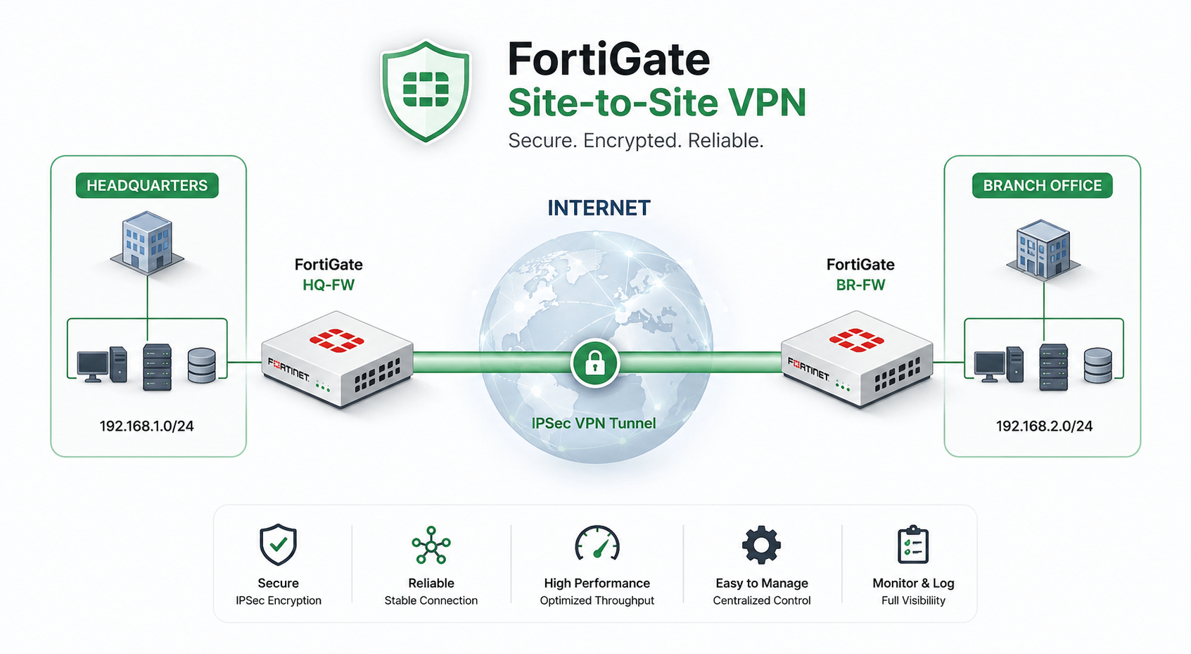 FortiGate IPsec VPN Troubleshooting Concept
