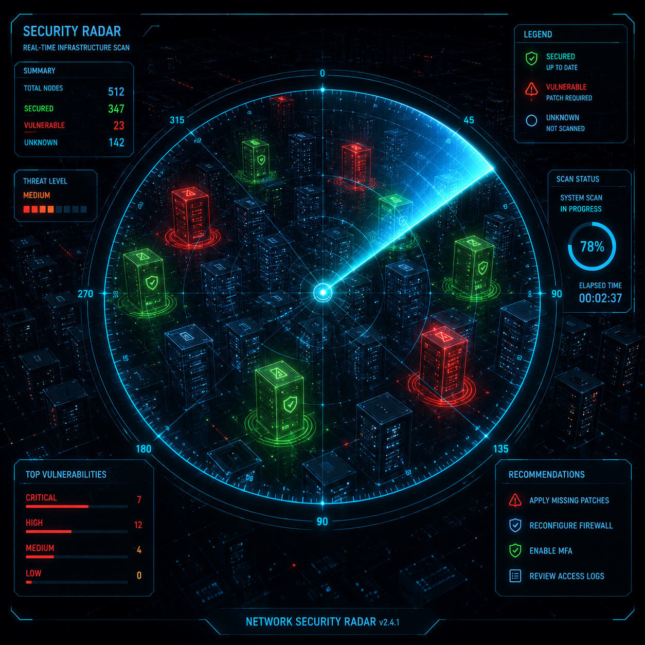 Vulnerability Scanning and Radar